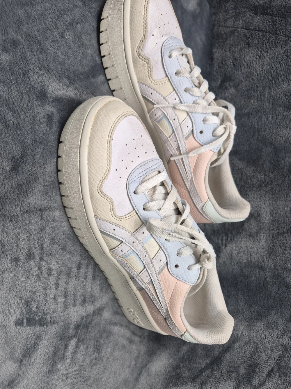 ASICS Womens Sneakers Japan  Sport Style Platform Sz 8.5 White Pearl Pink